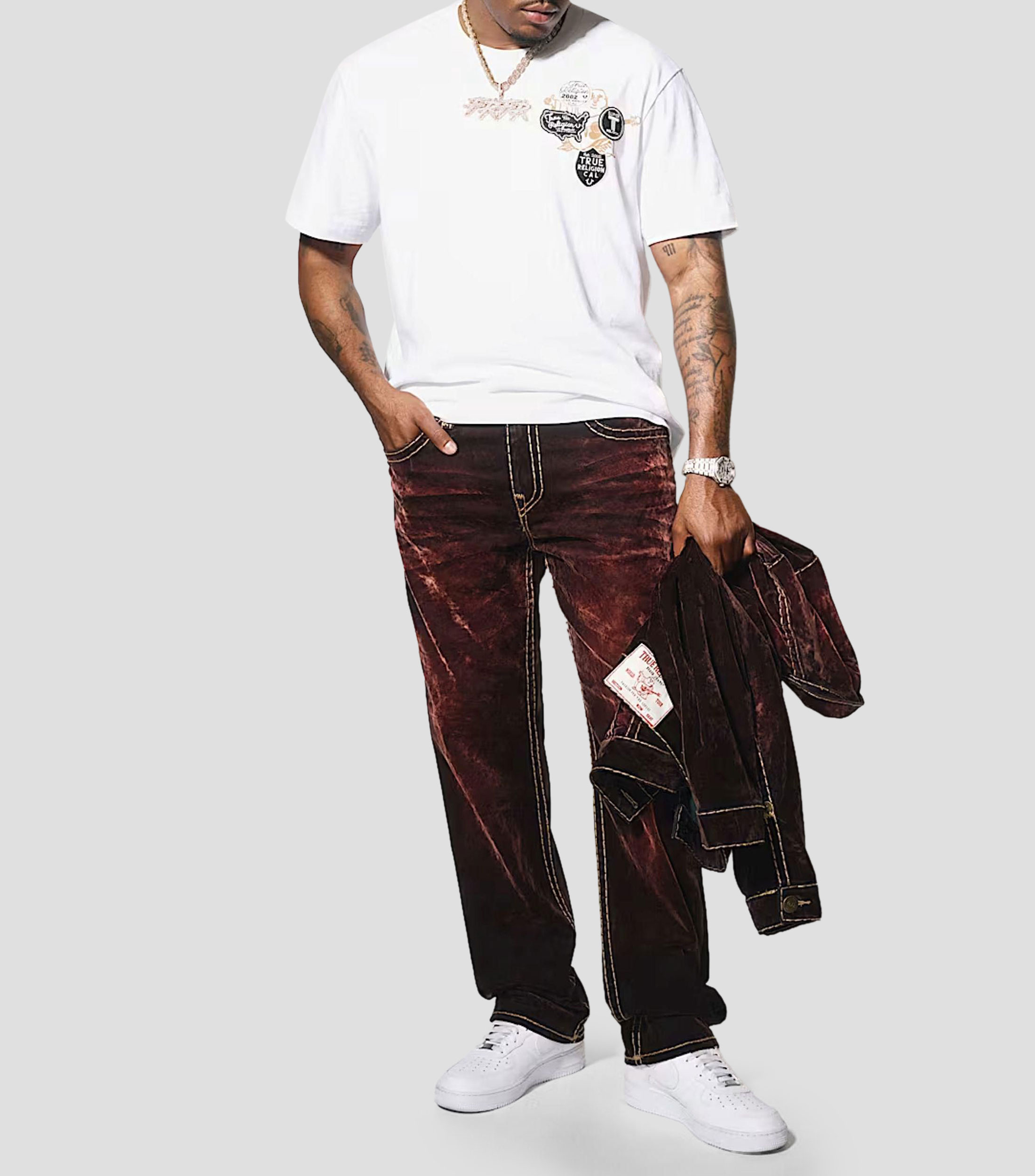 Jeans de corte straight Hombre